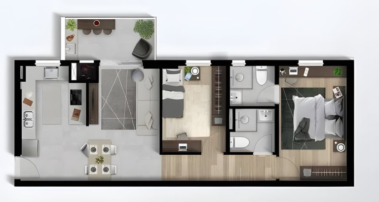 Imagem Apartamento com 3 Quartos à Venda, 101 m² em São Pedro - São José Dos Pinhais