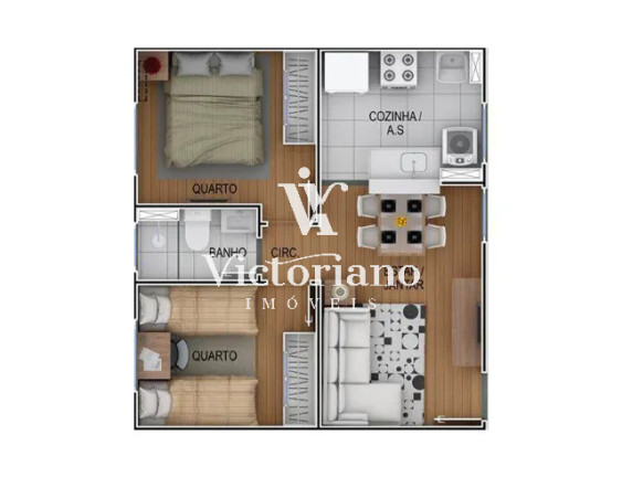 Imagem Apartamento com 2 Quartos à Venda, 40 m² em Vila Nova Aliança - Jacareí Imagem Apartamento com 2 Quartos à Venda, 40 m² em Vila Nova Aliança - Jacareí