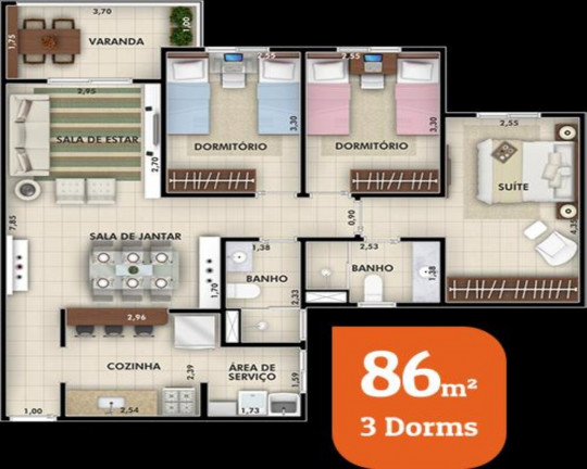 Imagem Imóvel com 3 Quartos à Venda, 73 m² em Jardim Rosinha - Itu Imagem Imóvel com 3 Quartos à Venda, 73 m² em Jardim Rosinha - Itu