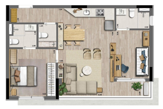 Imagem Apartamento com 2 Quartos à Venda, 65 m² em Indianópolis - São Paulo Imagem Apartamento com 2 Quartos à Venda, 65 m² em Indianópolis - São Paulo