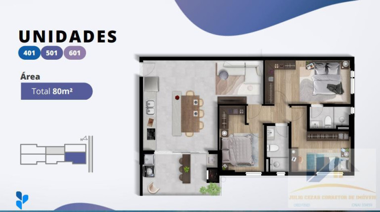 Imagem Apartamento com 3 Quartos à Venda, 80 m² em São Pedro - São José Dos Pinhais