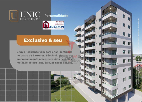 Imagem Apartamento com 2 Quartos à Venda, 74 m² em Barreiros - São José Imagem Apartamento com 2 Quartos à Venda, 74 m² em Barreiros - São José