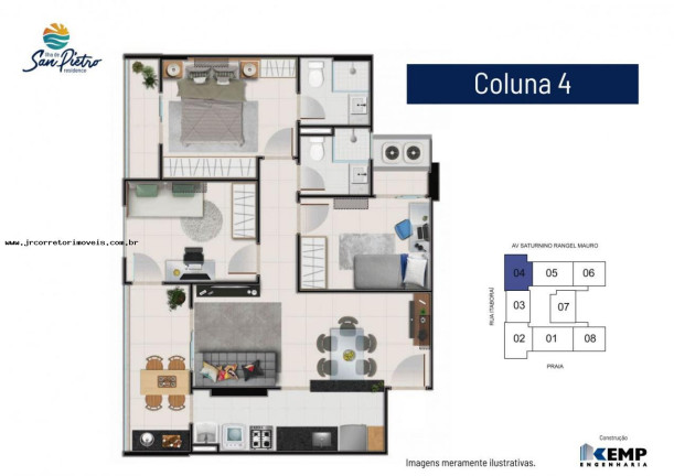 Imagem Imóvel com 3 Quartos à Venda, 80 m² em Praia Itaparica - Vila Velha