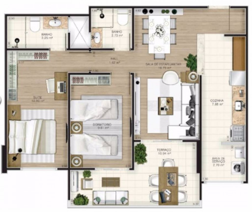 Imagem Apartamento com 2 Quartos à Venda, 77 m² em Guilhermina - Praia Grande Imagem Apartamento com 2 Quartos à Venda, 77 m² em Guilhermina - Praia Grande