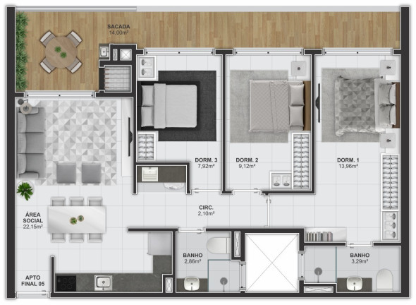 Imagem Apartamento com 2 Quartos à Venda, 146 m² em Ganchos Do Meio - Governador Celso Ramos Imagem Apartamento com 2 Quartos à Venda, 146 m² em Ganchos Do Meio - Governador Celso Ramos
