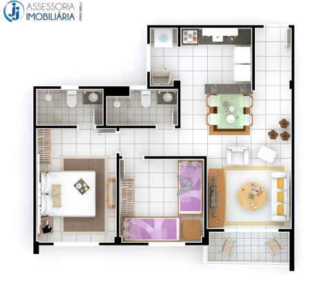 Imagem Apartamento com 2 Quartos para Alugar ou Temporada, 63 m² em Nova Parnamirim - Parnamirim Imagem Apartamento com 2 Quartos para Alugar ou Temporada, 63 m² em Nova Parnamirim - Parnamirim