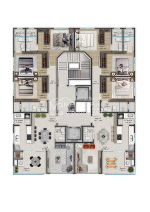 Imagem Apartamento com 3 Quartos à Venda, 103 m² em Balneário Perequê - Porto Belo