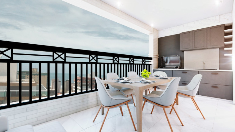 Imagem Apartamento com 3 Quartos à Venda, 137 m² em Guilhermina - Praia Grande