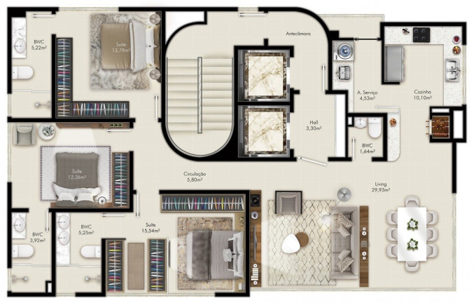 Imagem Imóvel com 3 Quartos à Venda, 210 m² em Centro - Balneário Camboriú Imagem Imóvel com 3 Quartos à Venda, 210 m² em Centro - Balneário Camboriú