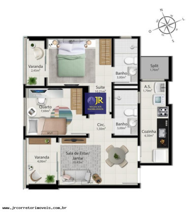 Imagem Imóvel com 2 Quartos à Venda, 59 m² em Jockey De Itaparica - Vila Velha