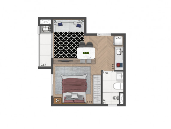 Imagem Apartamento com 1 Quarto à Venda, 27 m² em Moema - São Paulo Imagem Apartamento com 1 Quarto à Venda, 27 m² em Moema - São Paulo