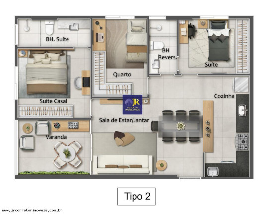 Imagem Imóvel com 2 Quartos à Venda, 66 m² em Praia Da Costa - Vila Velha