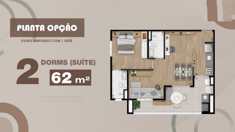 Imagem Apartamento com 2 Quartos à Venda, 62 m² em Vila Ipojuca - São Paulo