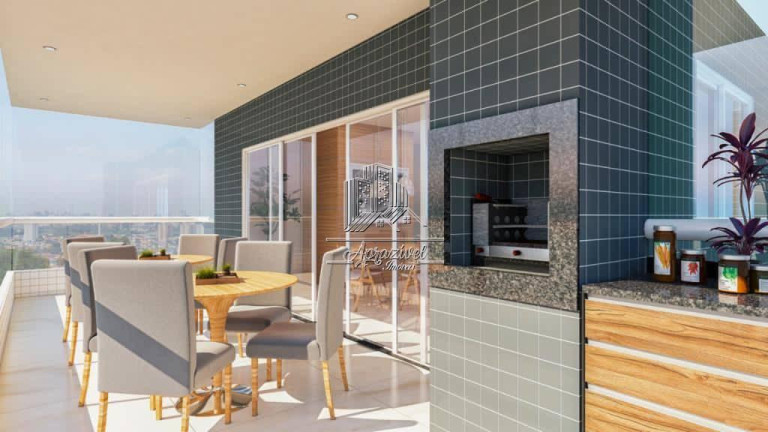 Imagem Apartamento com 1 Quarto à Venda, 40 m² em Guilhermina - Praia Grande