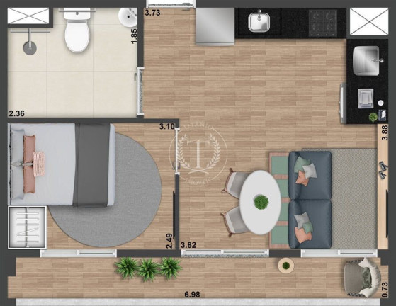Imagem Apartamento com 1 Quarto à Venda, 40 m² em Perdizes - São Paulo Imagem Apartamento com 1 Quarto à Venda, 40 m² em Perdizes - São Paulo