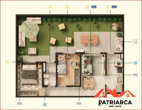 Imagem Apartamento com 2 Quartos à Venda, 51 m² em Novo Angulo - Hortolândia Imagem Apartamento com 2 Quartos à Venda, 51 m² em Novo Angulo - Hortolândia