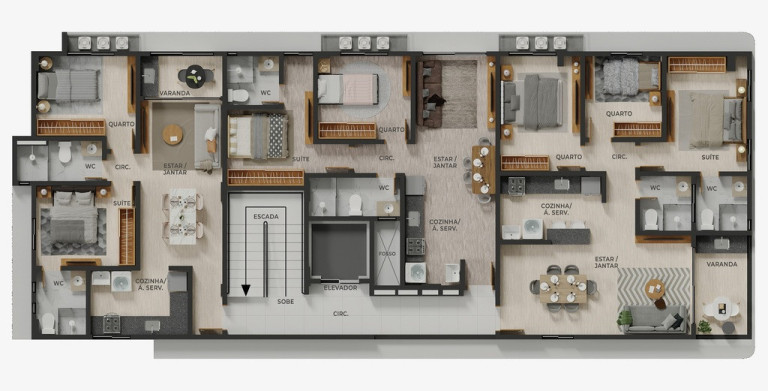 Imagem Cobertura com 2 Quartos à Venda, 101 m² em Bessa - João Pessoa Imagem Cobertura com 2 Quartos à Venda, 101 m² em Bessa - João Pessoa