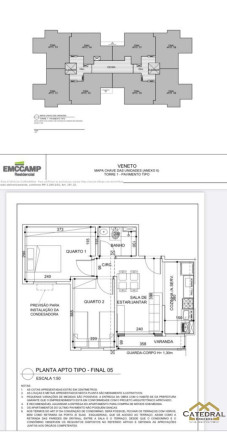 Imagem Apartamento com 2 Quartos à Venda, 46 m² em Ponte De São João - Jundiaí