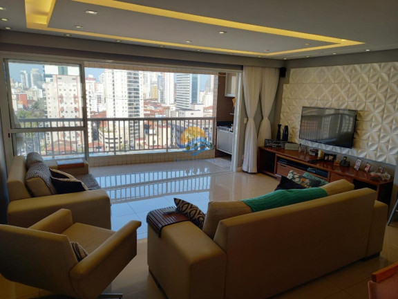 Imagem Apartamento com 3 Quartos à Venda, 96 m² em Encruzilhada - Santos