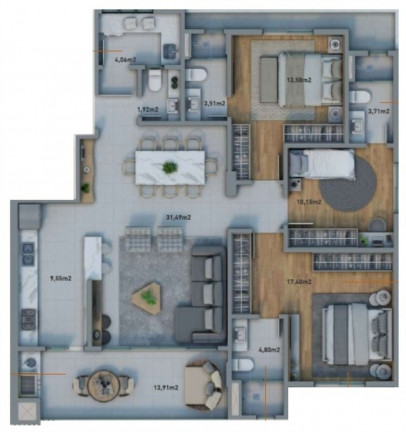 Imagem Imóvel com 3 Quartos à Venda, 134 m² em Centro - Itajaí Imagem Imóvel com 3 Quartos à Venda, 134 m² em Centro - Itajaí