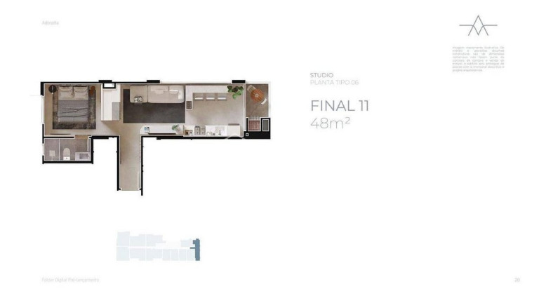 Imagem Apartamento com 1 Quarto à Venda, 48 m² em Praia Brava - Itajaí Imagem Apartamento com 1 Quarto à Venda, 48 m² em Praia Brava - Itajaí