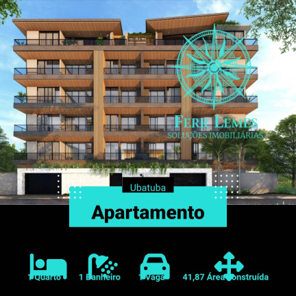 Imagem Apartamento com 1 Quarto à Venda, 41 m² em Silop - Ubatuba Imagem Apartamento com 1 Quarto à Venda, 41 m² em Silop - Ubatuba