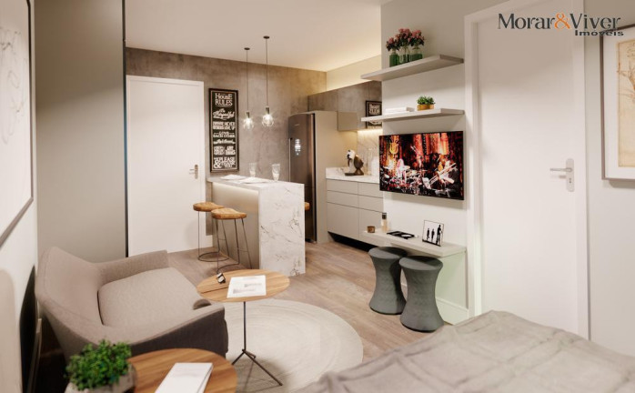 Imagem Apartamento com 1 Quarto à Venda, 28 m² em Centro - Curitiba Imagem Apartamento com 1 Quarto à Venda, 28 m² em Centro - Curitiba