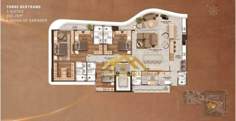Imagem Imóvel com 4 Quartos à Venda, 203 m² em Meireles - Fortaleza
