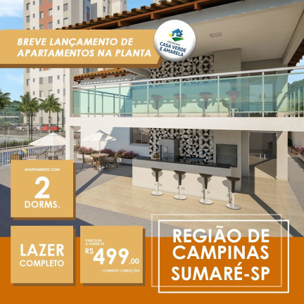 Imagem Imóvel com 2 Quartos à Venda, 46 m² em Matao - Sumare Imagem Imóvel com 2 Quartos à Venda, 46 m² em Matao - Sumare