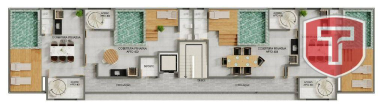Imagem Cobertura com 2 Quartos à Venda, 101 m² em Altiplano Cabo Branco - João Pessoa Imagem Cobertura com 2 Quartos à Venda, 101 m² em Altiplano Cabo Branco - João Pessoa