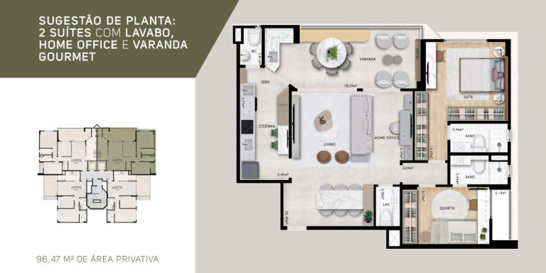 Imagem Apartamento com 2 Quartos à Venda, em Itaigara - Salvador Imagem Apartamento com 2 Quartos à Venda, em Itaigara - Salvador