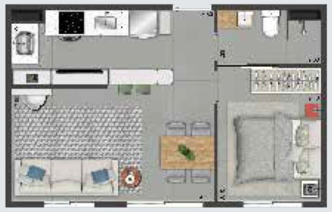 Imagem Imóvel com 2 Quartos à Venda, 33 m² em Santo Amaro - São Paulo Imagem Imóvel com 2 Quartos à Venda, 33 m² em Santo Amaro - São Paulo