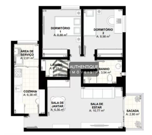 Imagem Apartamento com 2 Quartos à Venda, 62 m² em Jardim Paulista - São Paulo