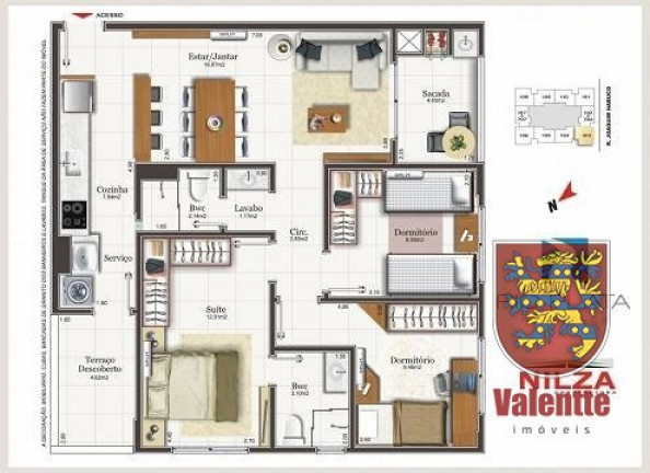 Imagem Apartamento com 3 Quartos à Venda, em Capoeiras - Florianópolis Imagem Apartamento com 3 Quartos à Venda, em Capoeiras - Florianópolis