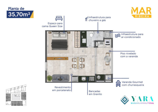 Imagem Apartamento com 1 Quarto à Venda, 52 m² em Praia Das Toninhas - Ubatuba