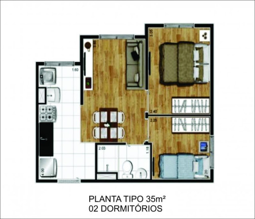 Imagem Apartamento com 2 Quartos à Venda, 35 m² em Parque Vitória - São Paulo Imagem Apartamento com 2 Quartos à Venda, 35 m² em Parque Vitória - São Paulo