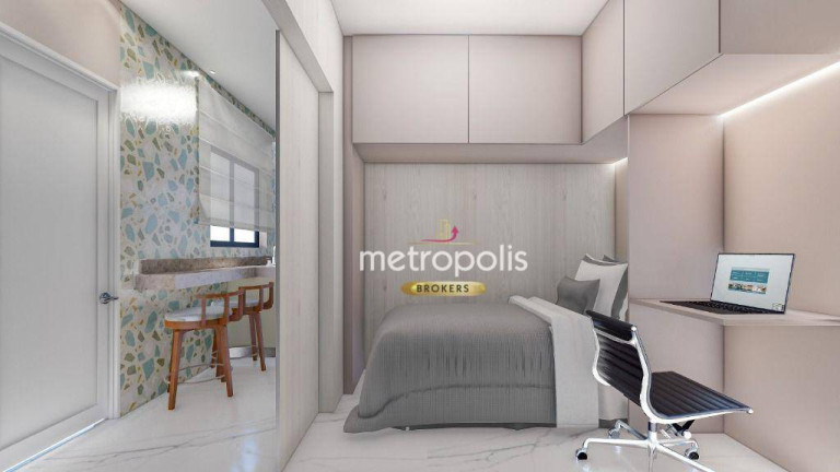 Imagem Kitnet com 1 Quarto à Venda, 20 m² em Vila São Pedro - Santo André