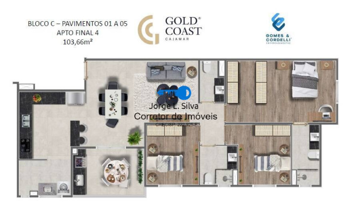 Imagem Apartamento com 3 Quartos à Venda, 123 m² em Portais (polvilho) - Cajamar Imagem Apartamento com 3 Quartos à Venda, 123 m² em Portais (polvilho) - Cajamar