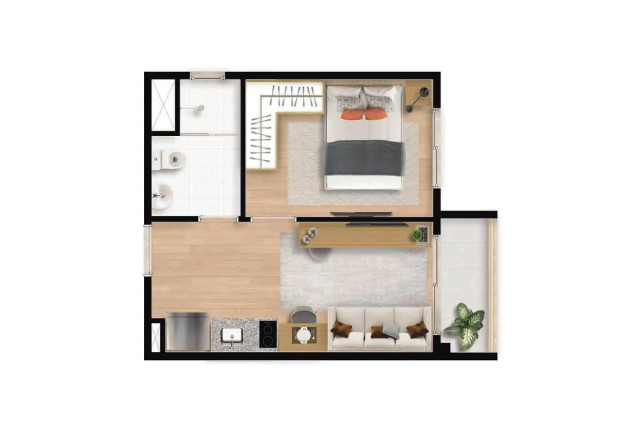 Imagem Apartamento com 1 Quarto à Venda, 28 m² em Jardim Das Acácias - São Paulo