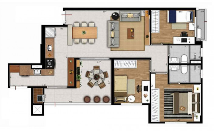 Imagem Apartamento com 3 Quartos à Venda, 87 m² em Jardim Aurélia - Campinas Imagem Apartamento com 3 Quartos à Venda, 87 m² em Jardim Aurélia - Campinas