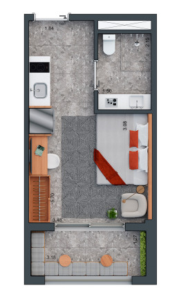Imagem Imóvel com 1 Quarto à Venda, 25 m² em Brooklin Paulista - São Paulo Imagem Imóvel com 1 Quarto à Venda, 25 m² em Brooklin Paulista - São Paulo