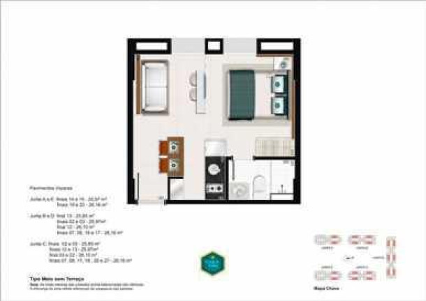 Imagem Apartamento com 1 Quarto à Venda, 26 m² em Park Sul - Brasilia Imagem Apartamento com 1 Quarto à Venda, 26 m² em Park Sul - Brasilia