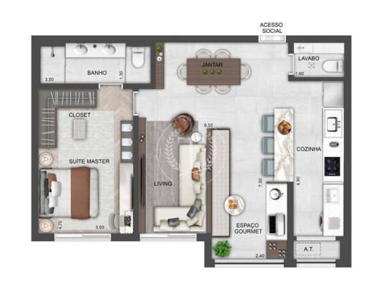 Imagem Apartamento com 2 Quartos à Venda, 70 m² em Brooklin Paulista - São Paulo Imagem Apartamento com 2 Quartos à Venda, 70 m² em Brooklin Paulista - São Paulo