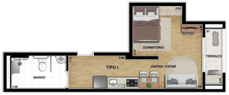 Imagem Imóvel com 1 Quarto à Venda, 32 m² em Vila Santa Catarina - São Paulo Imagem Imóvel com 1 Quarto à Venda, 32 m² em Vila Santa Catarina - São Paulo