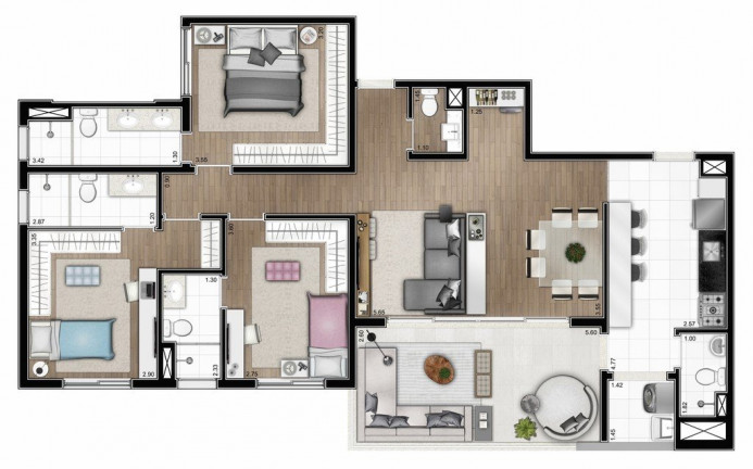 Imagem Apartamento com 4 Quartos à Venda, 266 m² em Perdizes - São Paulo Imagem Apartamento com 4 Quartos à Venda, 266 m² em Perdizes - São Paulo