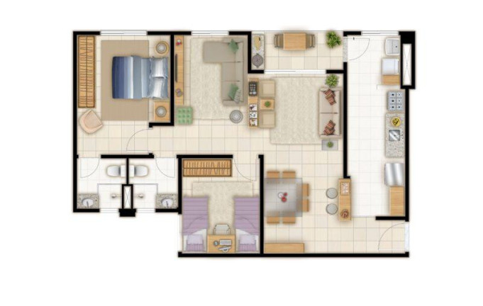 Apartamento com 2 Quartos à Venda, 60 m² em Morada Do Sol - Teresina
