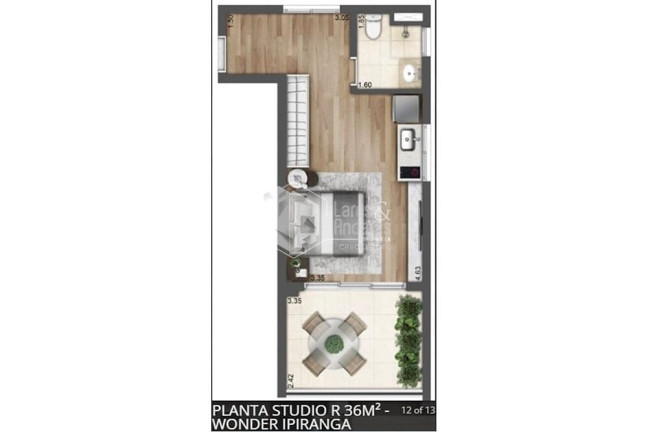 Imagem Studio com 1 Quarto à Venda, 36 m² em Sacomã - São Paulo