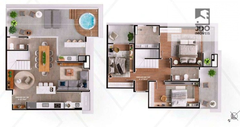 Imagem Cobertura com 3 Quartos à Venda, 171 m² em Boa Vista - Curitiba Imagem Cobertura com 3 Quartos à Venda, 171 m² em Boa Vista - Curitiba