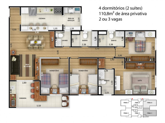 Imagem Apartamento com 4 Quartos à Venda, 110 m² em Engordadouro - Jundiaí Imagem Apartamento com 4 Quartos à Venda, 110 m² em Engordadouro - Jundiaí