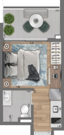 Imagem Kitnet com 1 Quarto à Venda, 20 m² em Paraíso - São Paulo Imagem Kitnet com 1 Quarto à Venda, 20 m² em Paraíso - São Paulo